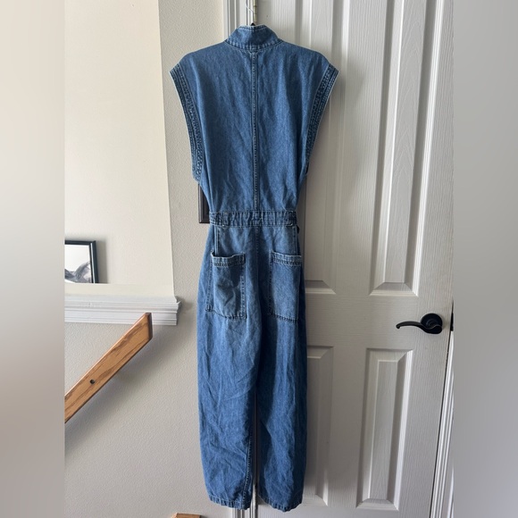 We The Free x Free People Sydney Coverall in Breezy Blue - Picture 7 of 9